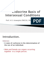 Endocrine Basis of Intersexual Conditions