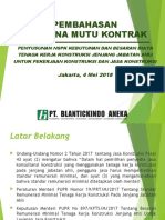 Presentasi Rencana Mutu Kontrak