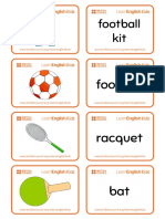 Flashcards Sports Equipment 2018 PDF