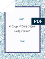 DhulHijjah Planner