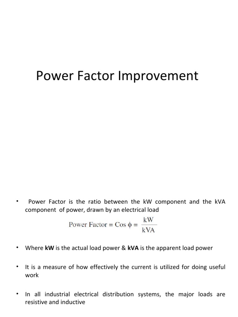 Power Factor Correction Techniques | PDF | Capacitor | Transformer