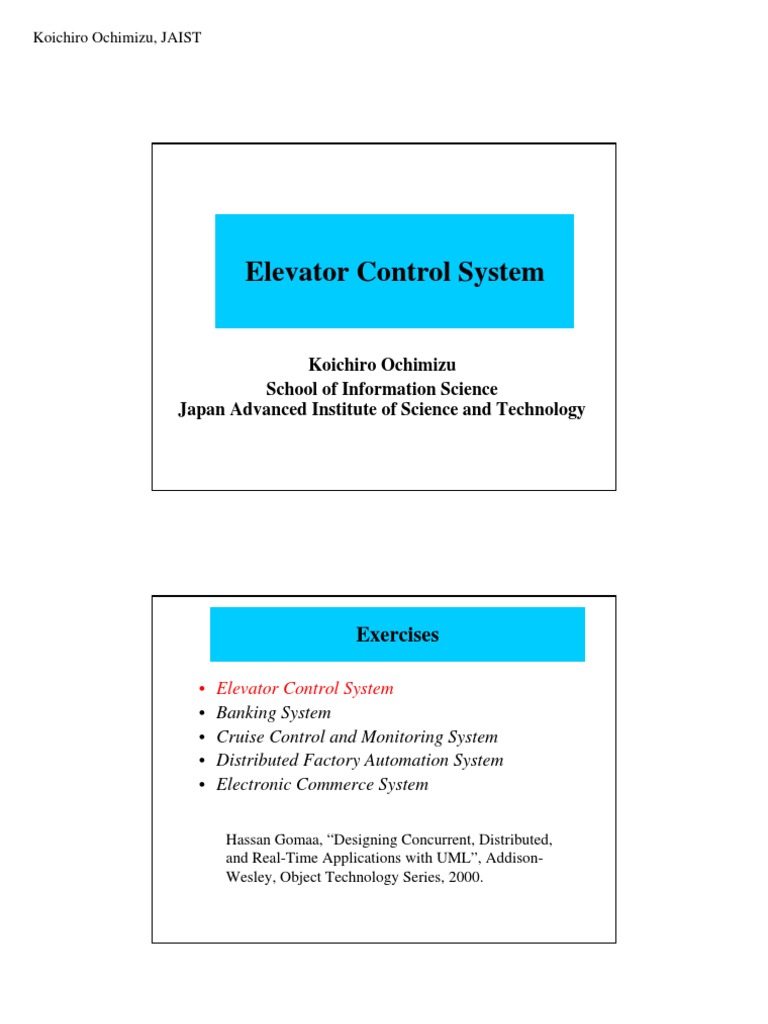 Elevator Control System Design Guide | PDF | Software Prototyping ...