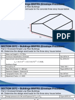 Determine design wind loads for 3-story concrete house