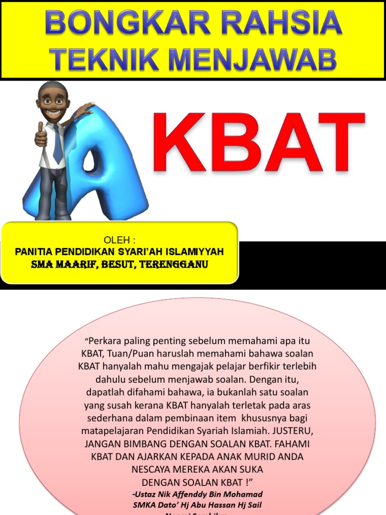 Teknik Menjawab Ps Kbat Pdf