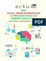 Quiz On GST PDF