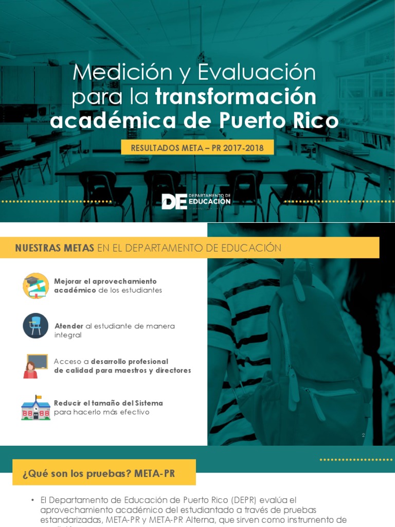 Resultados META-PR 2017-2018 en Puerto Rico | PDF | Instrucción ...