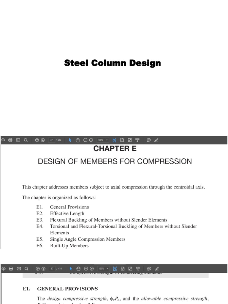 Steel Column Design | PDF | Technology & Engineering