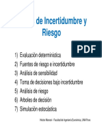 Análisis de Incertidumbre y Riesgo Proyectos