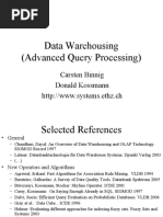 Data Warehousing (Advanced Query Processing) : Carsten Binnig Donald Kossmann