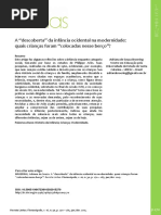 Recurso Prévio 2 - A Descoberta Da Infância