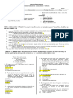 Evaluación 2° Medio