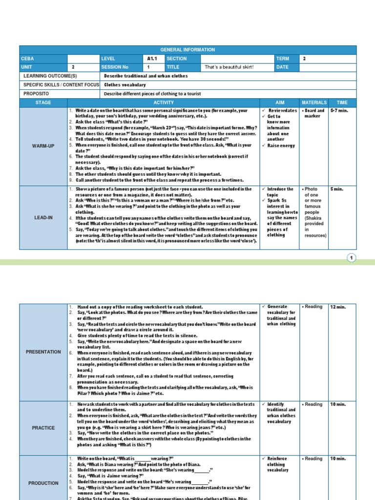 ENGLISH Unit 3 Session 1 | PDF | Vocabulary | Reading (Process)