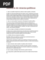 Balotario de Ciencias Políticas