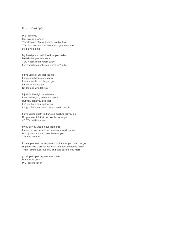 Love Letters in PDF Format | PDF