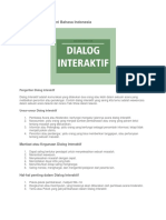 Dialog Interaktif Materi Bahasa Indonesia