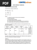 Fórmulas y Ejemplo de Tabla ANOVA | PDF