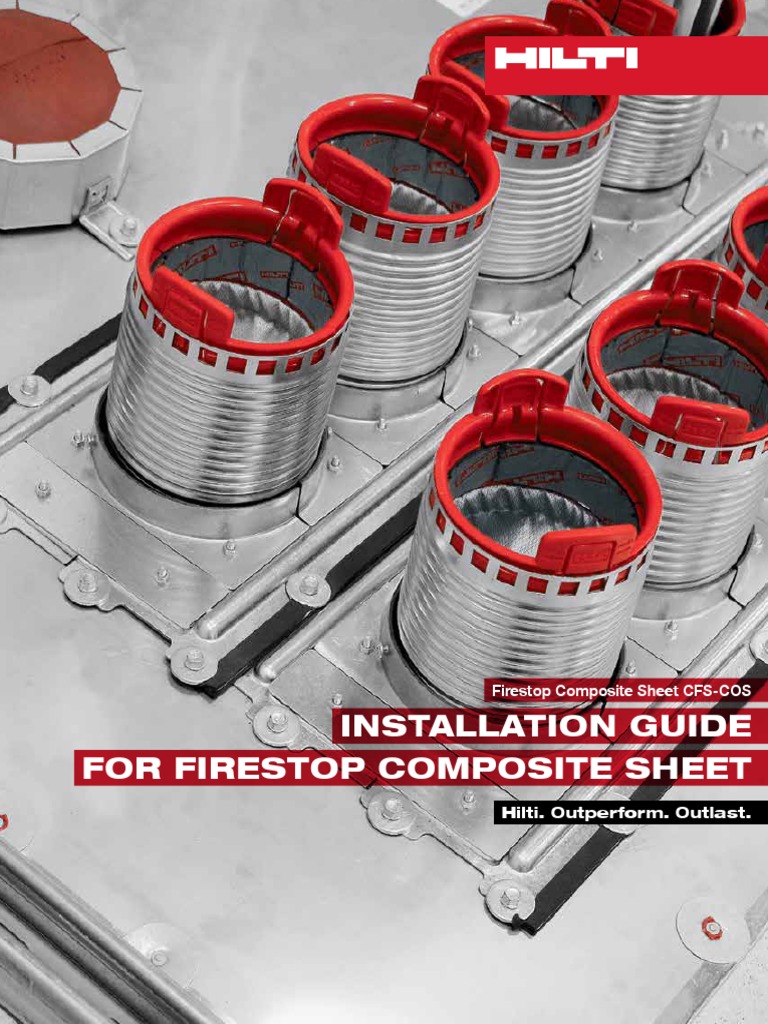 Hilti CFS-COS Firestop Composite Sheet Installation Guide PDF | PDF ...