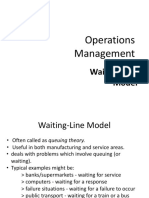 Waiting Line Model Queuing Theory