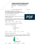 Examen de Recuperacion Segundo Bimestre Matematicas Yangas