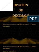 Division OF Decimals