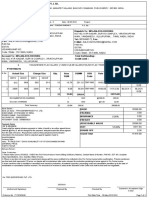Proforma Invoice for Toughened Flat Glass
