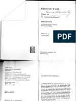 Wahl, Qué Es El Estructuralismo PDF