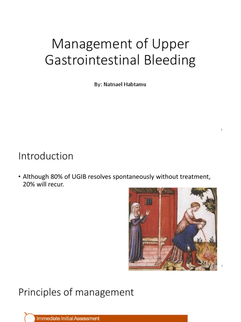 Management of Upper GI Bleeding | PDF | Bleeding | Blood