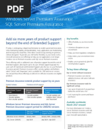 SQL Server and Windows Server Premium Assurance Datasheet