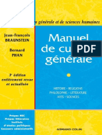 Manuel de Culture Generale - Jean-Francois Braunstein