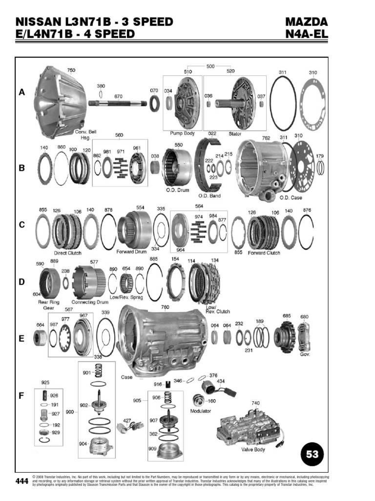 5l40e схема акпп