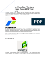 10 Perusahaan Energi dan Tambang Terbaik Indonesia Tahun 2013 Versi Majalah Fortune
