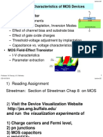 Electrical Characteristics of MOS Devices: V + "Metal" Oxide V +