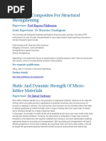 Advanced Composites For Structural Strengthening