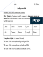 Practical English: 10 Triplets of Sentences with Specific Words