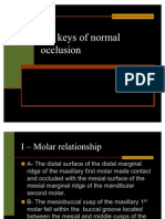 Six keys normal occlusion