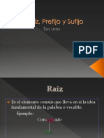 Prefijo y Sufijo