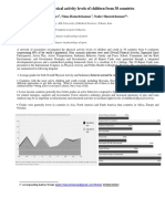 A Review of Physical Activity Levels of Children From 38 Countries