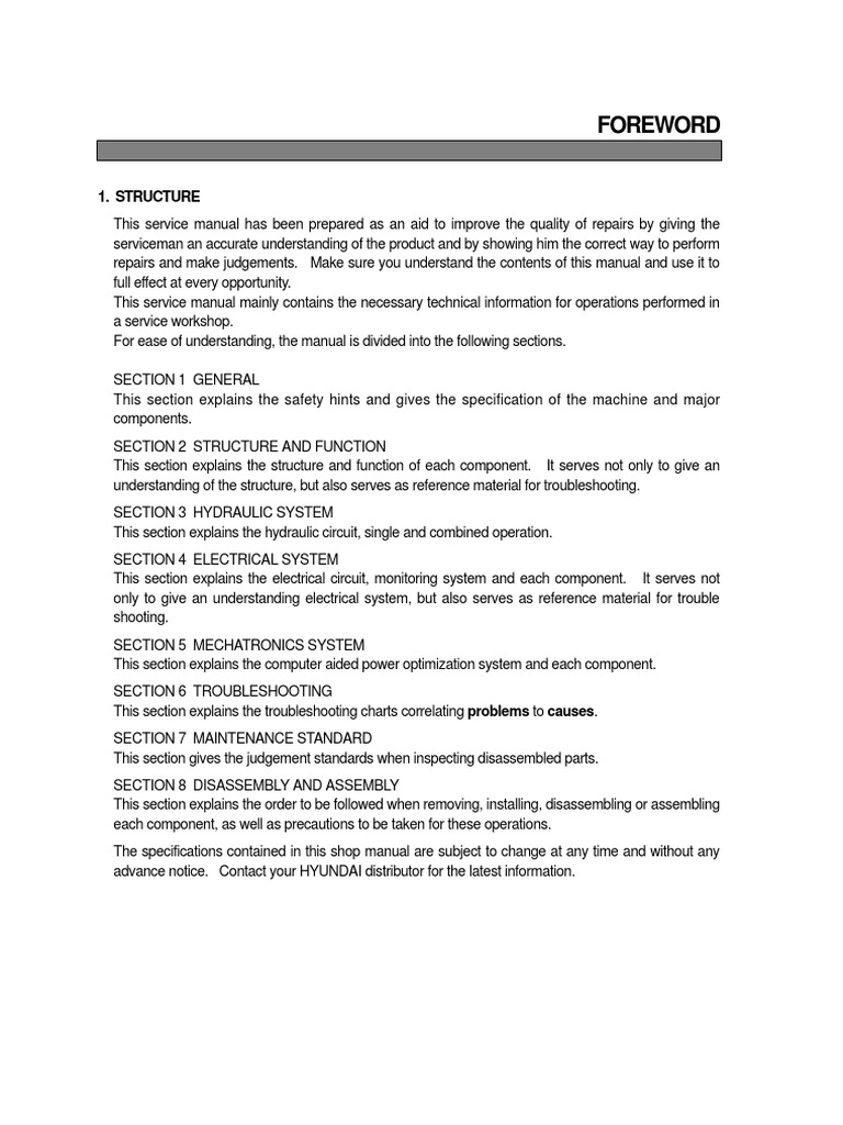 Foreword: 1. Structure | PDF | Fahrenheit | Troubleshooting