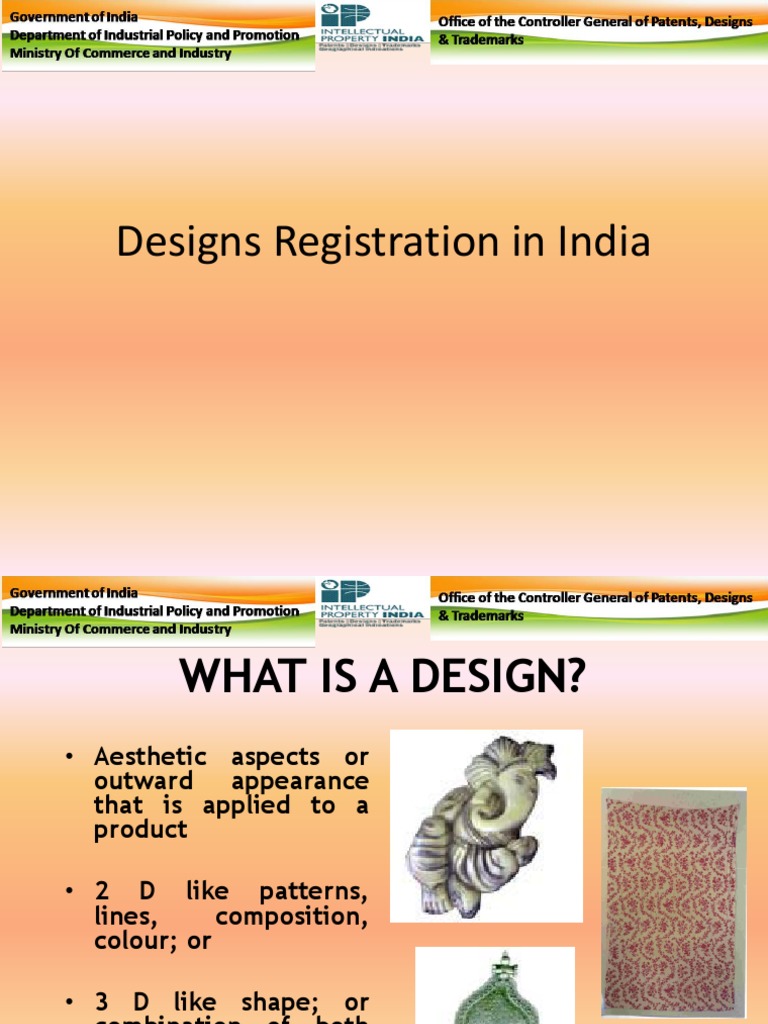 Design Registration Process in India | PDF | Intellectual Property ...