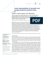 Neuronal Representation of Saccadic Error in Macaque Posterior Parietal Cortex (PPC)