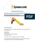 Rangkuman Materi Besaran Dan Satuan Fisika Lengkap PDF By Synaoo.com