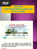 RA 8749 The Philippines Clean Air Act of 1999 | PDF | Particulates ...