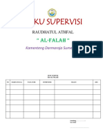 Buku Supervisi RA Al Falah Kamenteng Darmaraja Sumedang