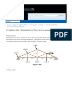 Problem 267 Resultant Non Concurrent Force System PDF