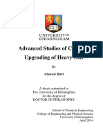 Advanced Studies of Catalytic Upgrading of Heavy Oils