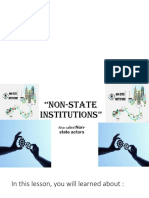 Non State Institutions