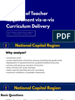Analysis of Critical Inputs and Curriculum Delivery-New