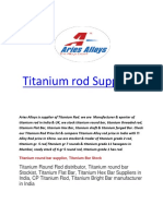 Titanium Rod Suppliers