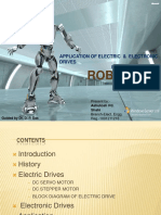 Application of Electric and Electronic Drives in Robotics