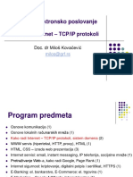 Internet I Elektronsko Poslovanje: Kako Radi Internet - TCP/IP Protokoli